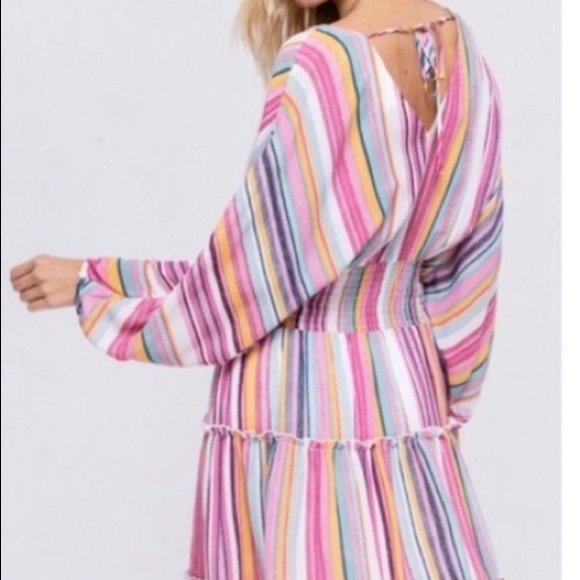 ♥️2 left ♥️Multicolor spring dress - Picture 4 of 8